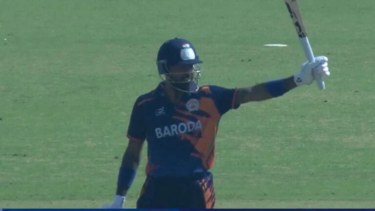 6, 6, 6, 6, 6… हार्दिक पंड्या ने छक्कों की बारिश करते हुए विजय हजारे ट्रॉफी में जड़ा पहला लिस्ट-ए शतक