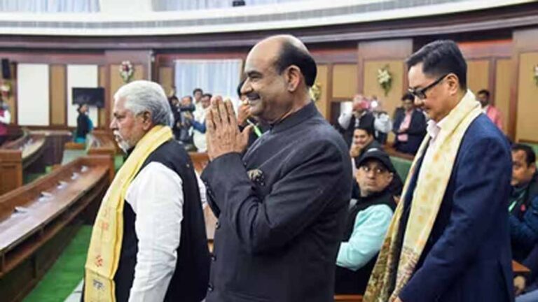 कांग्रेस सांसदों का विवादित कदम: ओम बिरला के साथ गाली-गलौज, रिजिजू ने जताया विरोध