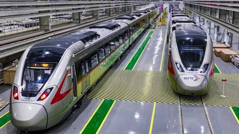 तेज रफ्तार भारत: नमो भारत ट्रेन अब सराय काले खां–बेगमपुल रूट पर, प्रधानमंत्री करेंगे उद्घाटन तेज रफ्तार भारत: नमो भारत ट्रेन अब सराय काले खां–बेगमपुल रूट पर, प्रधानमंत्री करेंगे उद्घाटन