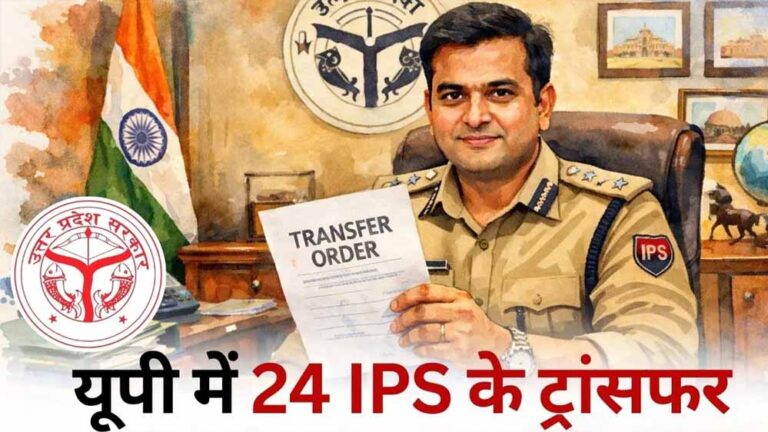 UP IPS Transfer: योगी सरकार का बड़ा फैसला, 24 IPS अफसरों के तबादले, गोरखपुर सहित 11 जिलों में SSP-SP बदले UP IPS Transfer: योगी सरकार का बड़ा फैसला, 24 IPS अफसरों के तबादले, गोरखपुर सहित 11 जिलों में SSP-SP बदले