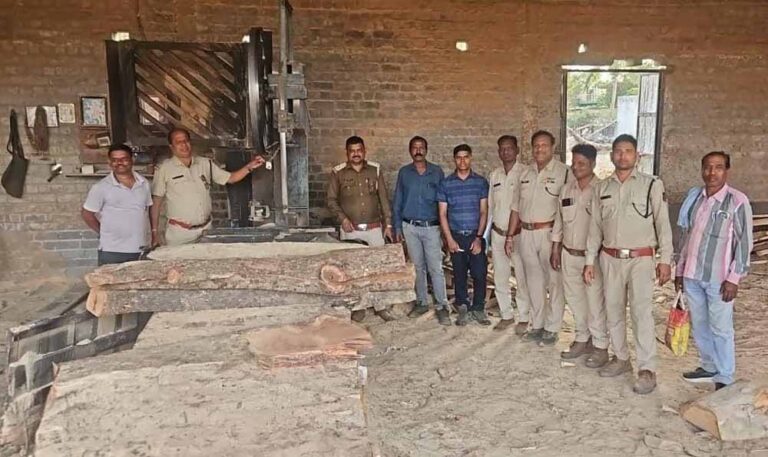 सक्ती वन परिक्षेत्र एवं उड़नदस्ता की संयुक्त कार्रवाई