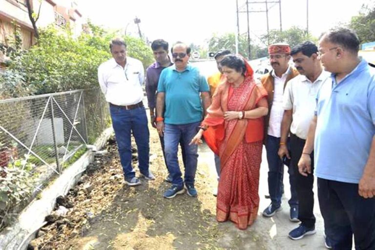 राज्यमंत्री  गौर ने गोविंदपुरा में किया सड़कों का निरीक्षण, गुणवत्तापूर्ण कार्य के दिए निर्देश