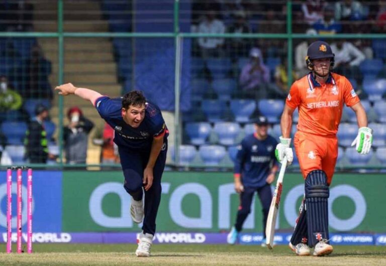 शुरुआत में ही नीदरलैंड बैकफुट पर, लेविट सस्ते में पवेलियन लौटे शुरुआत में ही नीदरलैंड बैकफुट पर, लेविट सस्ते में पवेलियन लौटे