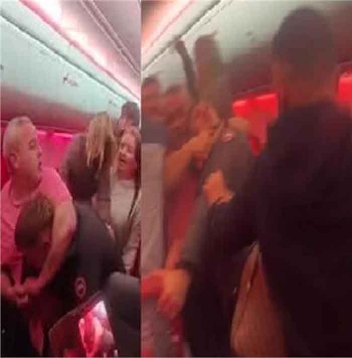 आसमान में बवाल: फ्लाइट में मारपीट से मचा हड़कंप, बेल्जियम में उतारना पड़ा विमान आसमान में बवाल: फ्लाइट में मारपीट से मचा हड़कंप, बेल्जियम में उतारना पड़ा विमान
