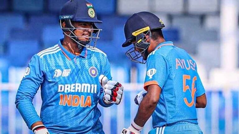 डबल झटका! सूर्यवंशी के बाद आयुष म्हात्रे आउट, दबाव में भारत की पारी