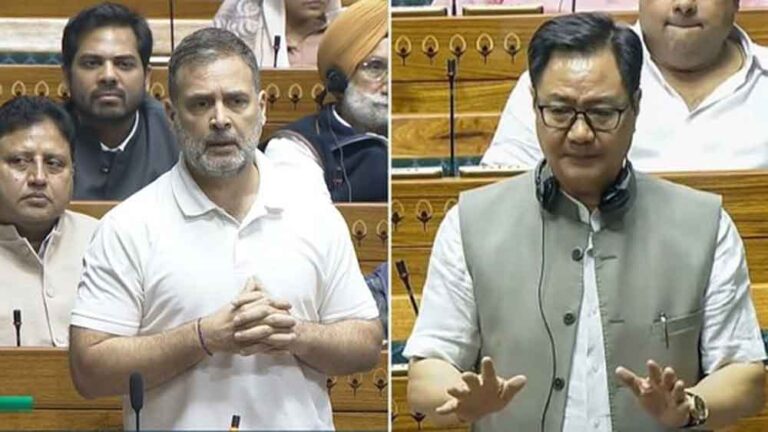 संसद में गरमाई बहस: भारत को नीचा दिखाना बंद करें— राहुल पर मंत्री के कड़े शब्द