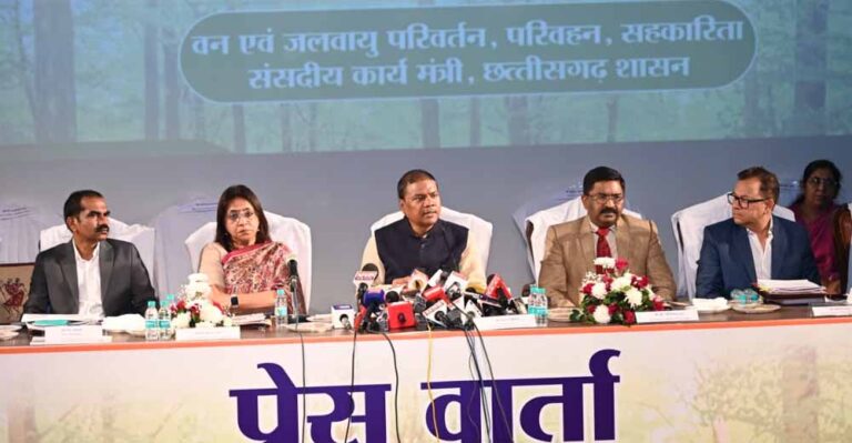 वन मंत्री केदार कश्यप की पत्रकार वार्ता : दिनांक 12 फरवरी 2026 वन मंत्री केदार कश्यप