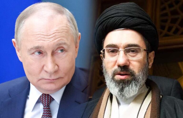 ईरान जंग के बीच मोजतबा खामेनेई रूस पहुंचे, पुतिन ने उन्हें विमान से उड़ा लिया ईरान जंग के बीच मोजतबा खामेनेई रूस पहुंचे, पुतिन ने उन्हें विमान से उड़ा लिया