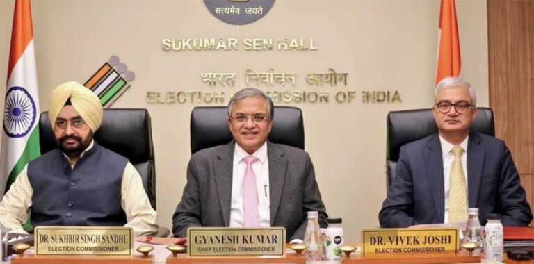 पांच राज्यों में चुनाव का ऐलान, बंगाल में दो फेज तो चार राज्यों में एक फेज में वोटिंग पांच राज्यों में चुनाव का ऐलान, बंगाल में दो फेज तो चार राज्यों में एक फेज में वोटिंग