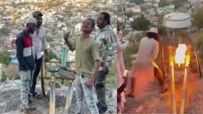 किले से दागी गई तोप और भड़काऊ नारे, रायसेन के वीडियो ने किया बवाल