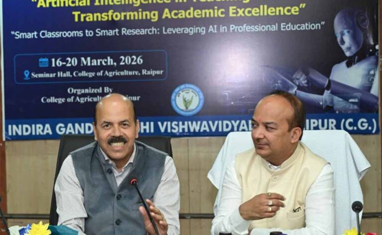 कृषि विश्वविद्यालय के प्राध्यापकों एवं वैज्ञानिकों के लिए ए आई पर पांच दिवसीय प्रशिक्षण प्रारंभ