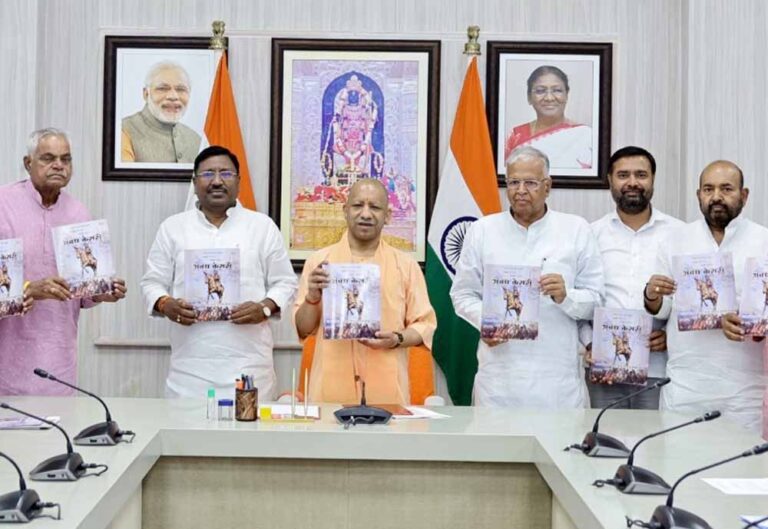 राना बेनी माधव बख्श सिंह स्मारक समिति,  रायबरेली के प्रतिनिधिमंडल ने सीएम योगी से की शिष्टाचार भेंट