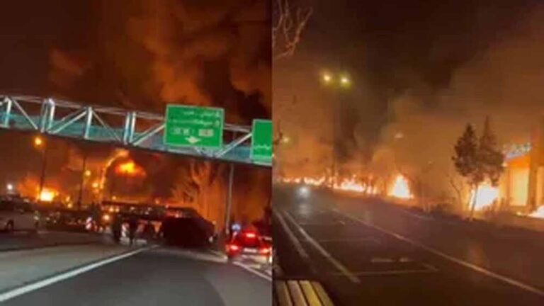 तेहरान में गूंजे धमाके: इजरायल ने फ्यूल डिपो को बनाया निशाना, एसिड रेन को लेकर चेतावनी जारी तेहरान में गूंजे धमाके: इजरायल ने फ्यूल डिपो को बनाया निशाना, एसिड रेन को लेकर चेतावनी जारी