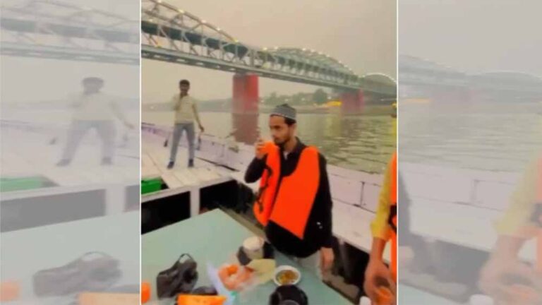 इफ्तार पार्टी पड़ी भारी: नाव पर बिरयानी खाने के बाद गंगा में हड्डी फेंकने पर 14 अरेस्ट
